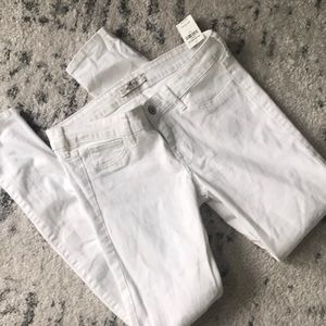 NWT Hollister white denim jeans w27 l34